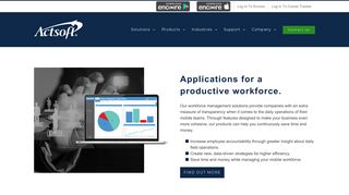 Workforce Management - Actsoft, The GPS Fleet Tracking & MRM ...