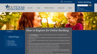 Online Banking Registration | Associated Credit Union of Texas
