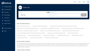 Adani Gas Bill Payment, Online Pay Adani Gas Bill, Adani ... - Mobikwik