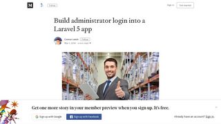 Build administrator login into a Laravel 5 app – Employbl – Medium