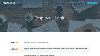 Employee Login - PayData