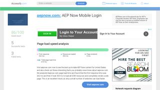 Access aepnow.com. AEP Now Mobile Login