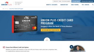 Union Plus Credit Card Program for Union Members and Their Families