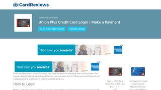 Union Plus Credit Card Login | Make a Payment - Card Reviews