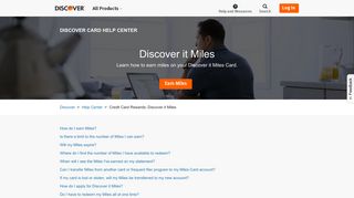 Discover it Miles | Discover Card