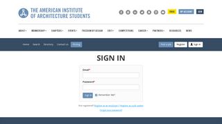 Sign In | AIAS Career Center - American Institute of Architecture Students