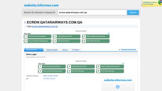 ecrew.qatarairways.com.qa at WI. Aims Login - Website Informer