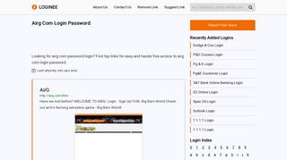 Airg Com Login Password