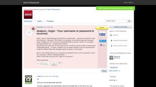 akaipro/.../login : Your username or password is incorrect. - Get ...