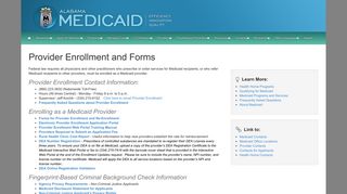 Provider Enrollment - Alabama Medicaid