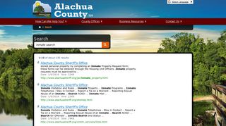 Search Center : inmate search - Alachua County