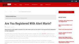 Are You Registered With Alert Marin? - Wildfire Safety News for Marin ...