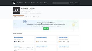 Alibaba Cloud · GitHub