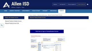Family and Student Access - Allen ISD