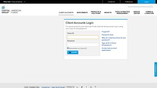 Client Accounts Login | American Funds