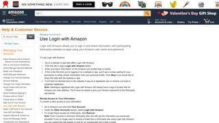 Amazon.com Help: Use Login with Amazon