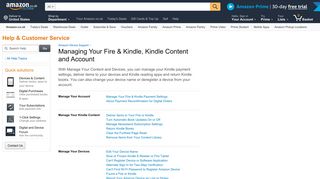 Amazon.co.uk Help: Managing Your Fire & Kindle Content and Account