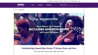 Amazon Prime - Movies, Music & Free Shipping | Metro™ by T-Mobile