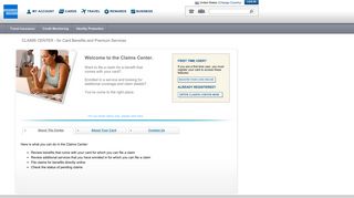 American Express | Online Claims