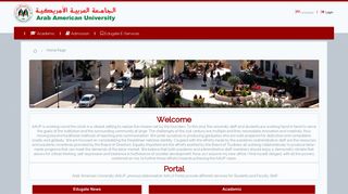 Edugate ( Portal ) - Arab American University ( AAUP )