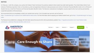 Referral. Find out more at https://ameritechfinancial.com/your-account/