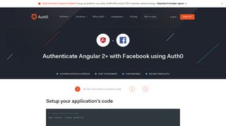 Authenticate Angular 2+ with Facebook - Auth0