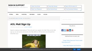AOL Mail Sign Up : How to create AOL account