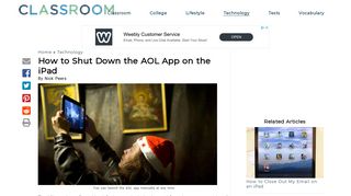 How to Shut Down the AOL App on the iPad | Synonym