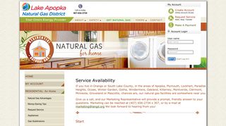 Services - Lake Apopka Natural Gas