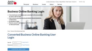 Business Online Banking Login - Apple Bank