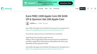 Applecoin Login And Support