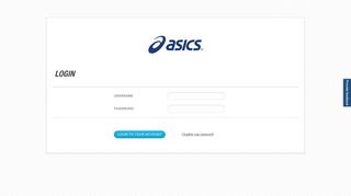 Login Asics B2b or Register New Account