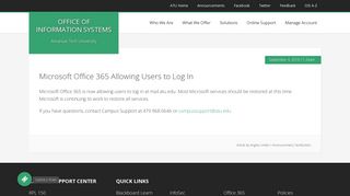 Microsoft Office 365 Allowing Users to Log In