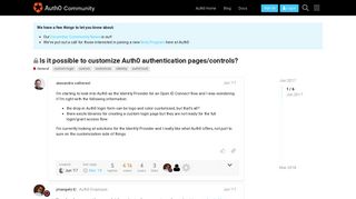 Is it possible to customize Auth0 authentication pages/controls ...