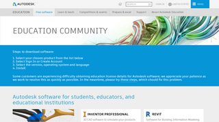 Free Student Software Downloads | Autodesk Education Community