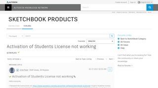 autodesk sign in not working student