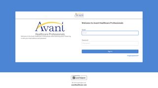 Sign in | Avant Healthcare Professionals