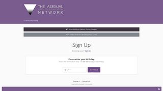 Sign Up - The Asexual Visibility and Education Network