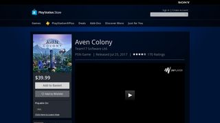 Aven Colony on PS4 | Official PlayStation™Store Canada