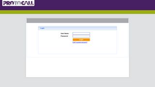 Can't access account? - The Protocall Group Portal