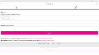 Returning Customers and Representatives - Avon Canada