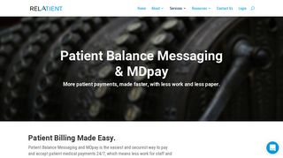 Patient Balance Notifications & MDpay - Relatient