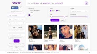 Sign up badoo How to