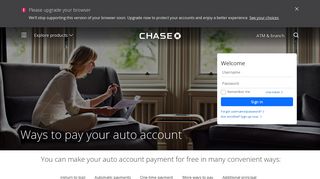 Ways to pay | Auto Loans | Chase - Chase.com