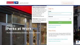 Perks at Work For Bank of America members, family & friends