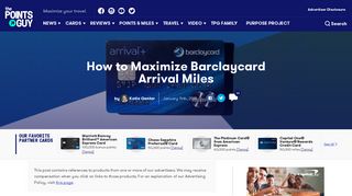 How to Maximize Barclaycard Arrival Miles - The Points Guy