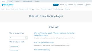 Help with Online Banking Log-in - Barclays