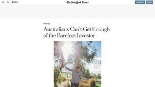 Australians Can't Get Enough of the Barefoot Investor - The New York ...