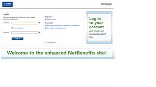 NetBenefits Login Page - BASF - Fidelity Investments