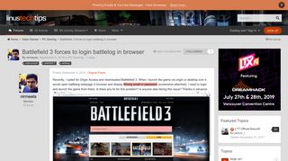 Battlefield 3 forces to login battlelog in browser - PC Gaming ...